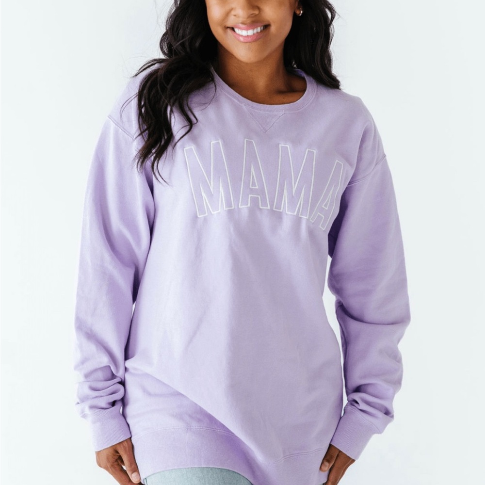 Wild Kard Vintage Lavender 'MAMA' Crewneck Sweatshirt
